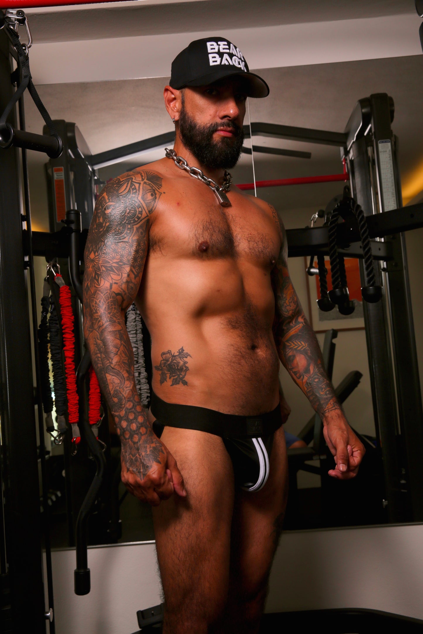 Bearback Jock Stripe White
